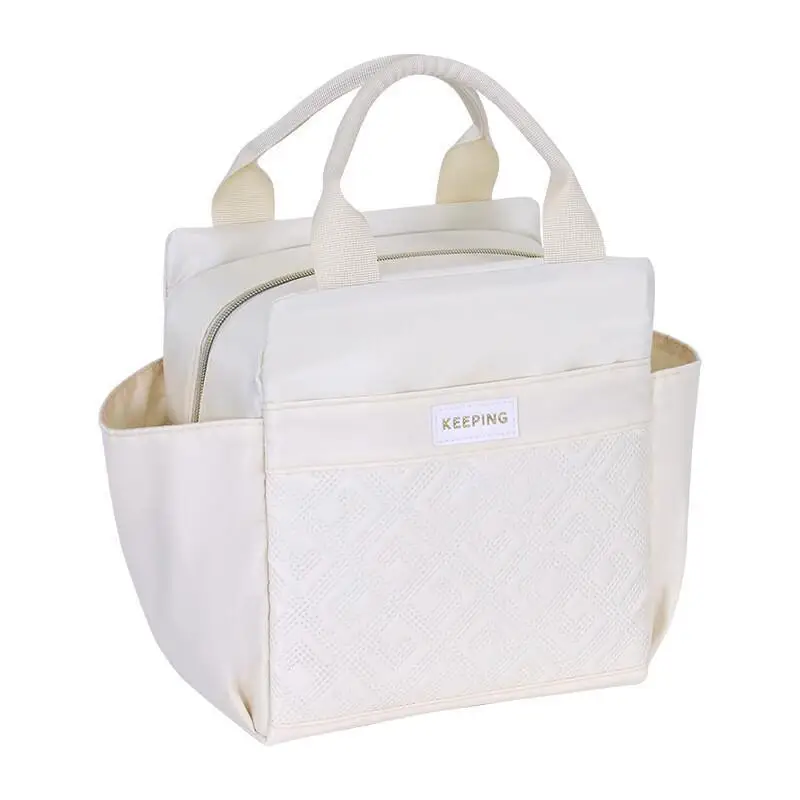 جديد العزل الحراري رشاقته الألومنيوم احباط رغوة اللؤلؤ القطن عادية علب الاغذية الميزانين سعة كبيرة حقيبة يد مقاومة للماء #5