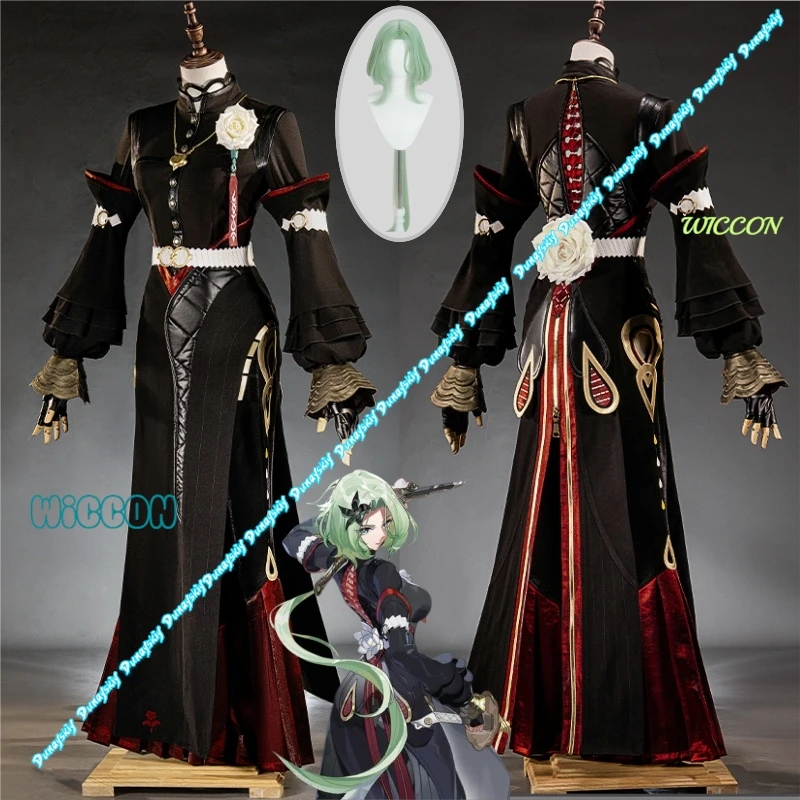 

Zenless Zone Zero Isolde реквизит для косплея костюм парик униформа головной убор кулон для женщин Хэллоуин ролевые игры вечерние