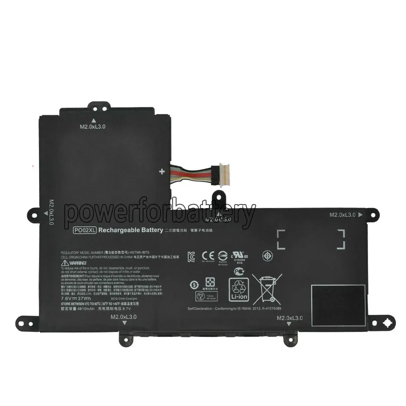 

For 11-R 11-Y 11-AH 7.6V 37Wh battery PO02XL 824536-850 824560-005-