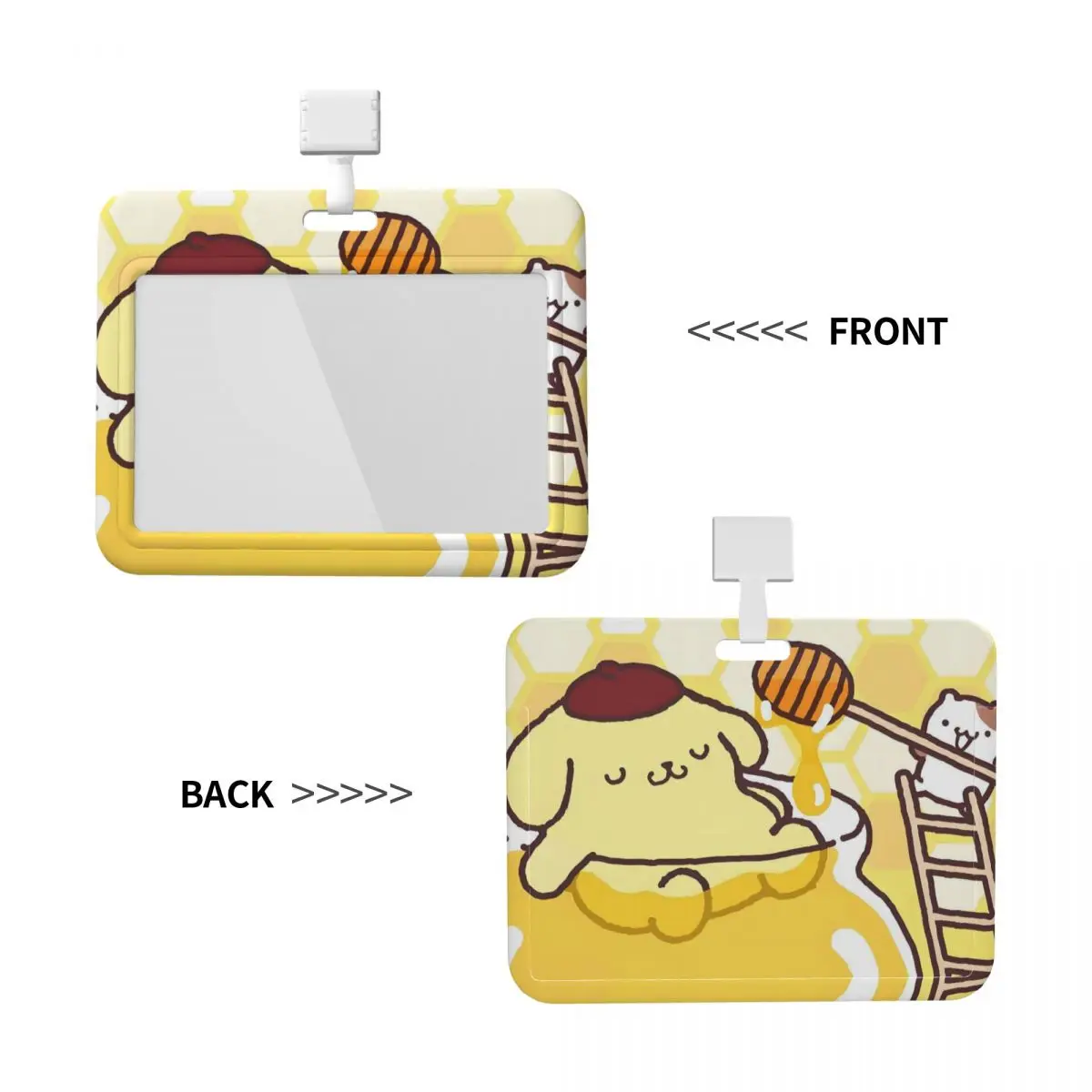 

Custom Neck Lanyard Card Holder Pom Pom Purin Card Badge Holder For Subway Bus Bank Card Lanyard Credential Badge Holder Schools