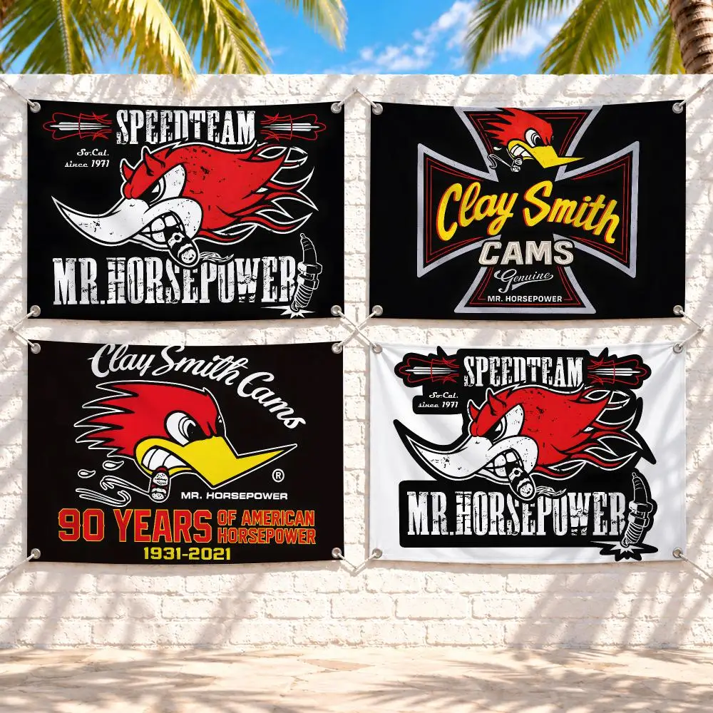 Mr.Horsepowers Clay Smith Cams Flags Suitable For Party Club Outdoor Interior Wall Art Decoration Banner Gift