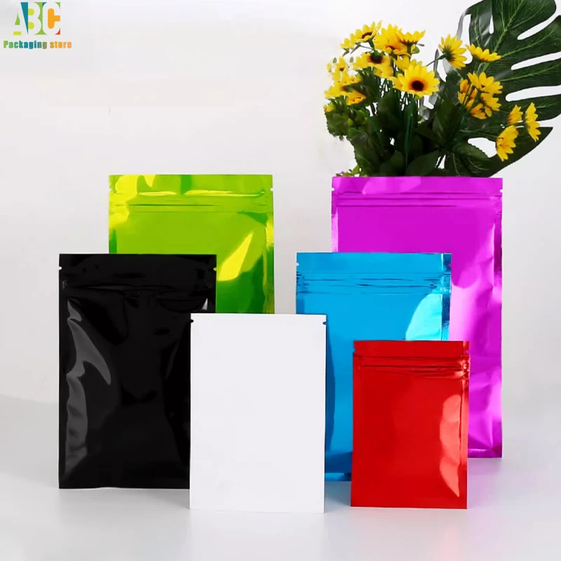 Aluminum Foil Mylar Bag, Flat Bottom Zipper, Customize Printing Mask Powder, Jewelry Food, Coffee Packaging Pouch