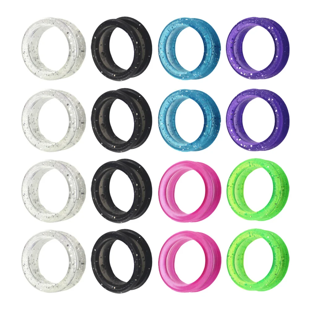 

16 Pcs Scissors Silicone Ring The Finger Handheld Silica Gel Protective Pets Grooming Cover Loops