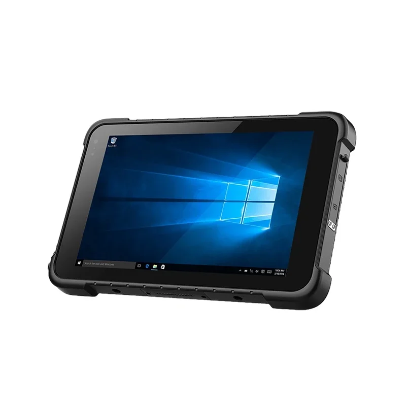 

Windows 10 Tablet Pc 8 Inch Touch Screen 700Nits Ip67 Panel Pc Rugged Industrial Tablet With Zebra SE2707 Scanner