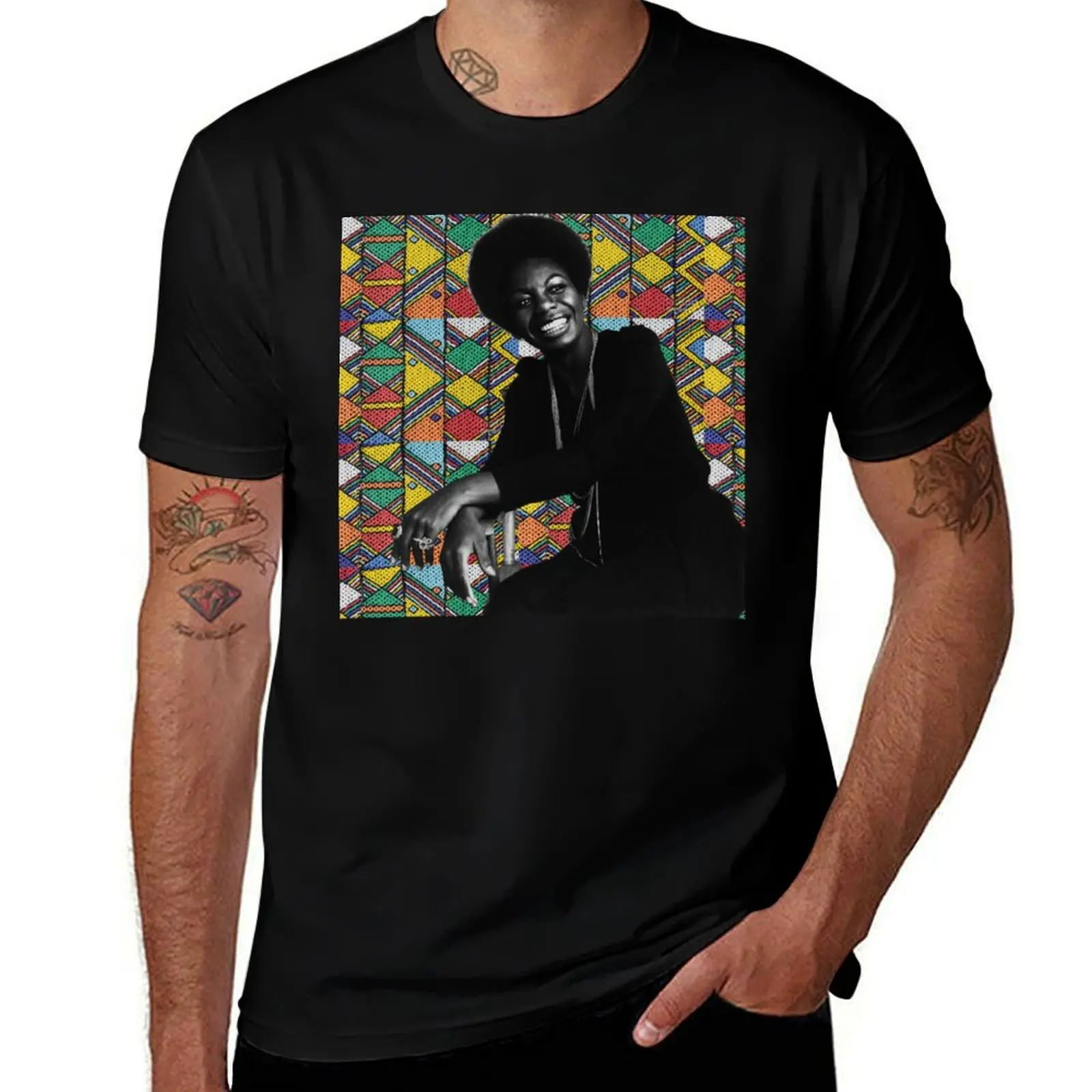

Nina-Simone Essential T-Shirt man t shirt graphic t shirt custom print man t shirt heavy cotton T-Shirt