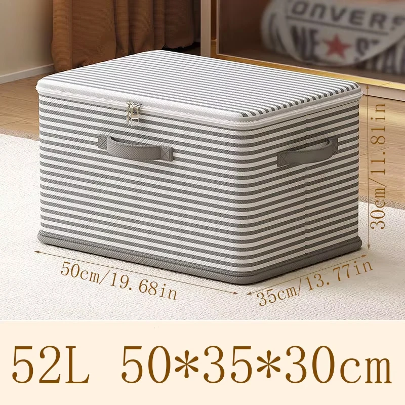 1PC Lockable And Foldable Storage Box, Dust-Proof, Used For Organizing Clothes, Blankets, And Toys In The Wardrobe