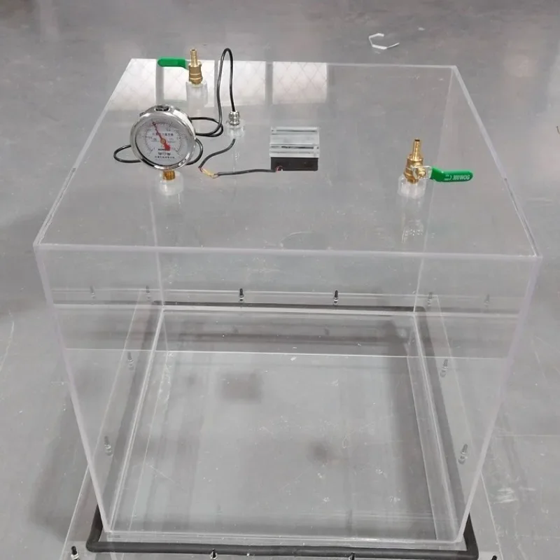 

Radiation-proof acrylic test chamber