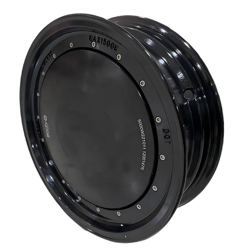 13inch 5000W 72V 120KPH Single Shaft Hub Motor with Removable Rim For Electric Trike Electric scooter and E-Car