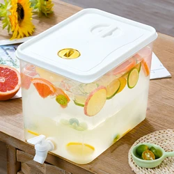 3.5/5/10l Koud Water Kan Grote Capaciteit Koude Ketel Met Kraan Drank Dispenser Koelkast Water Container Voor Zomer Feest