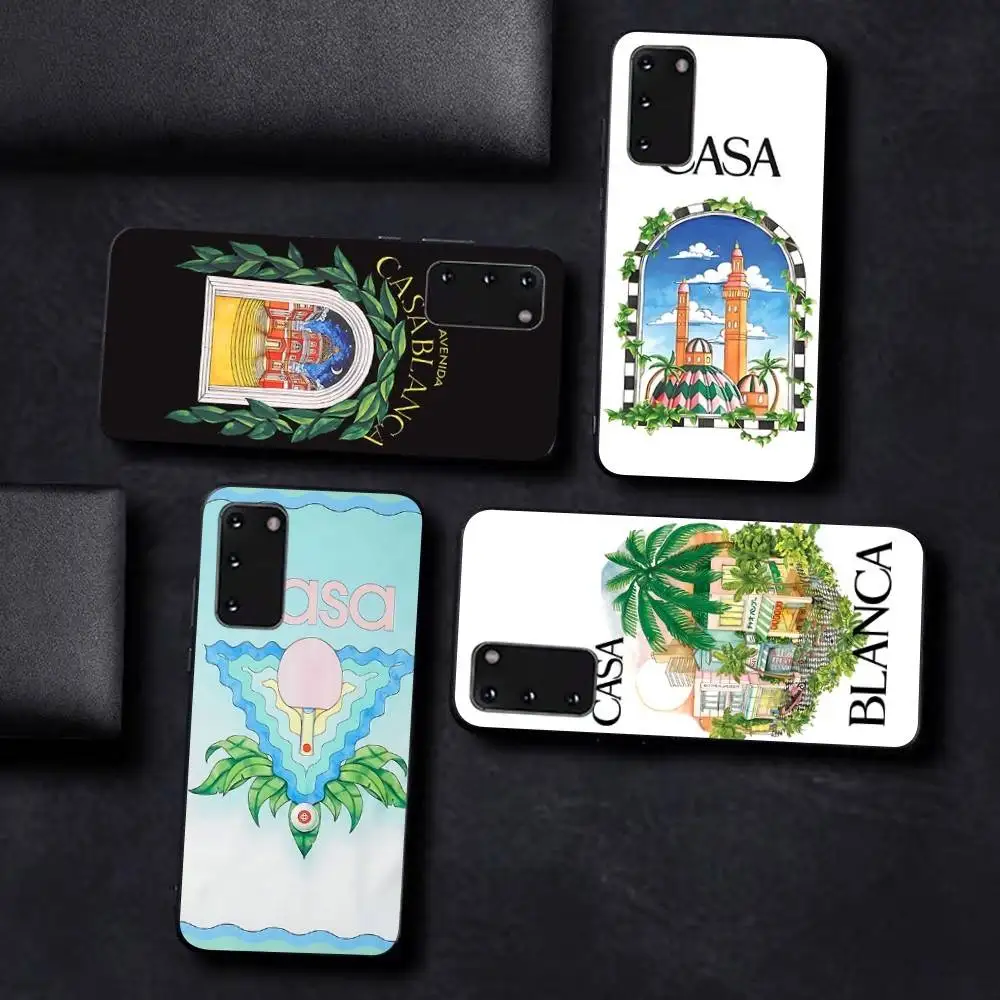 Cartoon C-CasablancaS Phone Case For Samsung S 24 Fe 25 Ultra Plus 20 Lite 21 30 22 23 24 22 Ultra 5G Fundas