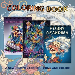 Women's Spiral Colouring Book - 30 Sheets 11.2x 8.3 inch, Stress Relief Colouring Book, Birthday Gift, Holiday Party Gift