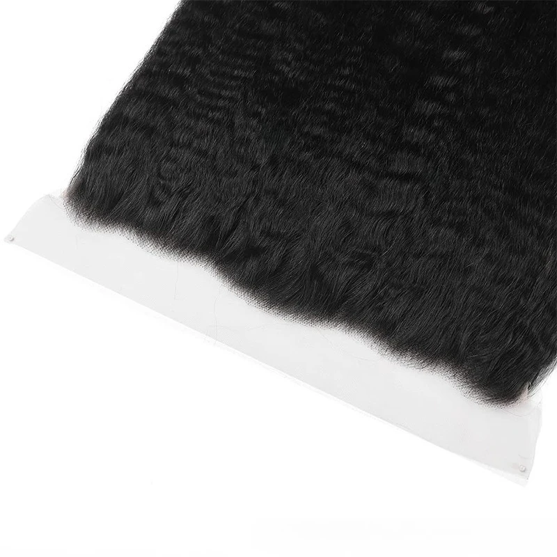10-20 인치 킨키 스트레이트 13x4 인간의 머리카락 레이스 프론탈 풀 엔드 자연 색상 브라질 버진 헤어 Pre-Plucked 150% Density