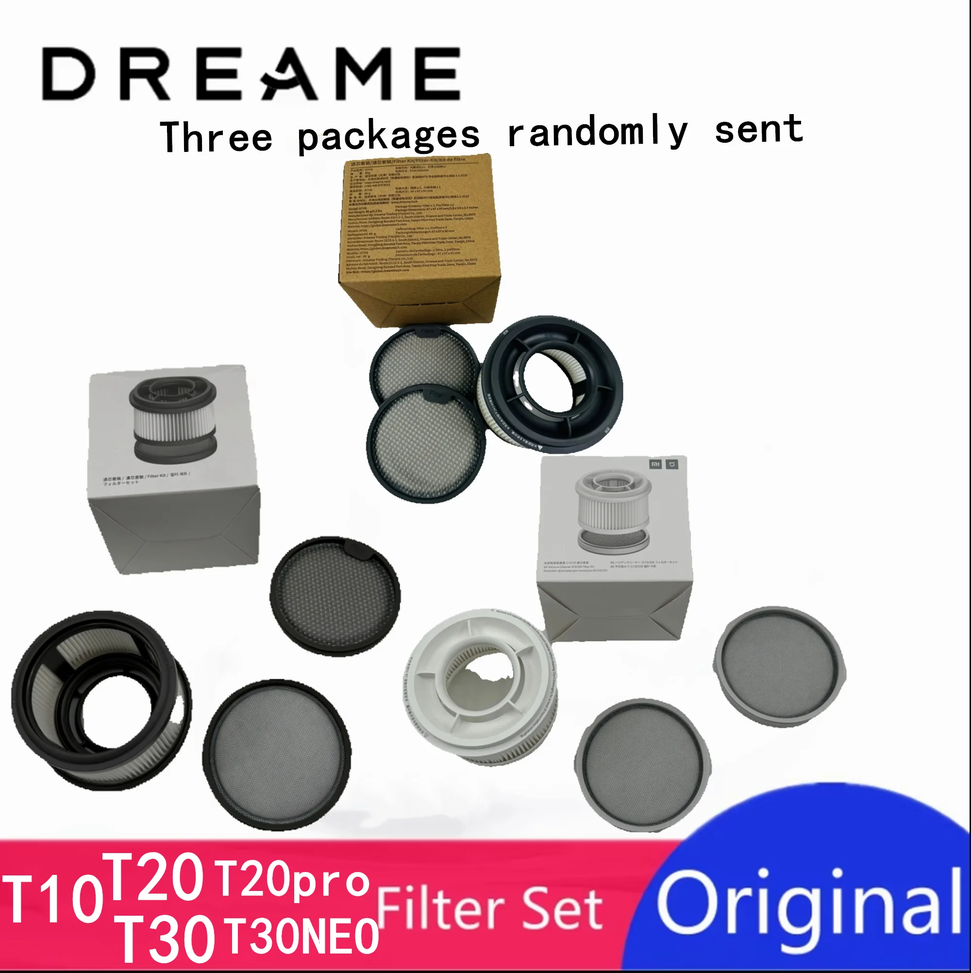 Dreame Mova VS14A Mova S3 Mova S3 Detect Mova S5 Mova S5 Detect Mova S4 Mova S4 Detect Vacuum Cleaner HEPA Filter Set