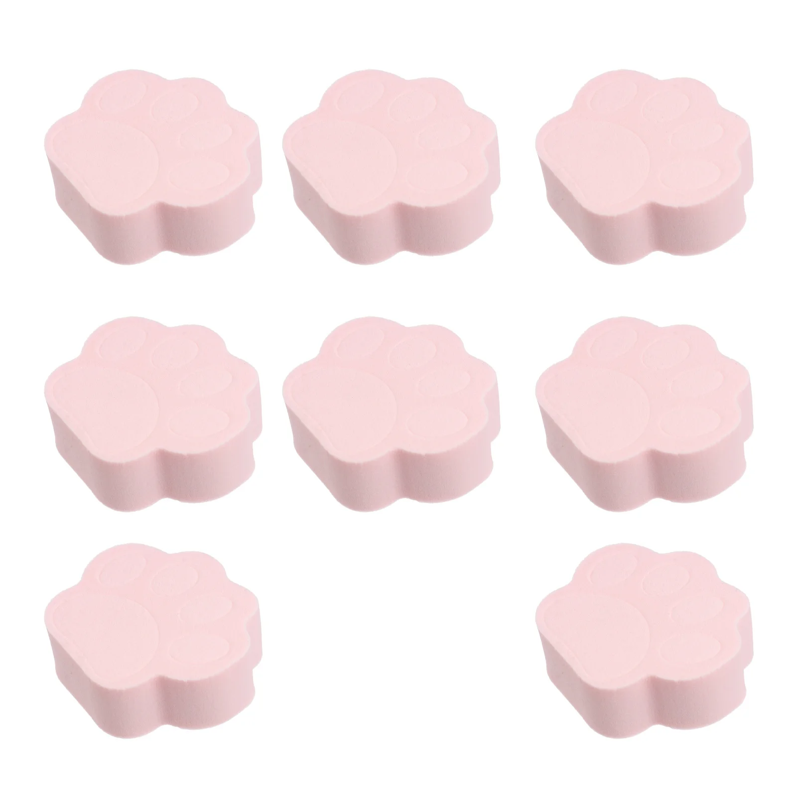 8 pçs pata de gato esponja facial puff macio elástico limpeza puff para remoção de maquiagem esfoliante e cuidados com a pele esponja facial
