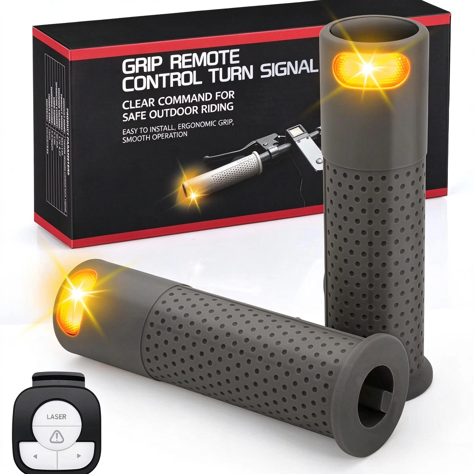 Wireless Remote Turn Signal Light High Bright Rear Warning Light for Electric Scooter Bicycle Cycling Safety Equipment