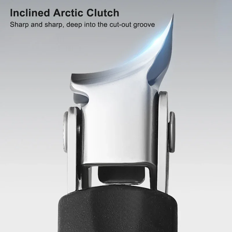 Slanted Nail Clippers Wide Jaw Opening Anti-Splash Nail Clipper Stainless Steel Toenail Cutter Diagonal Pliers Manicure Tools