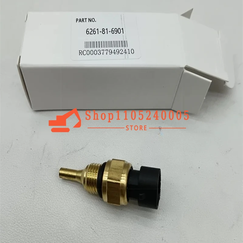 

6261-81-6900 Water Temperature Sensor 6261-81-6901 6261816901 6261816900 For PC200-8 PC400-8 Excavator 6D107 Engine