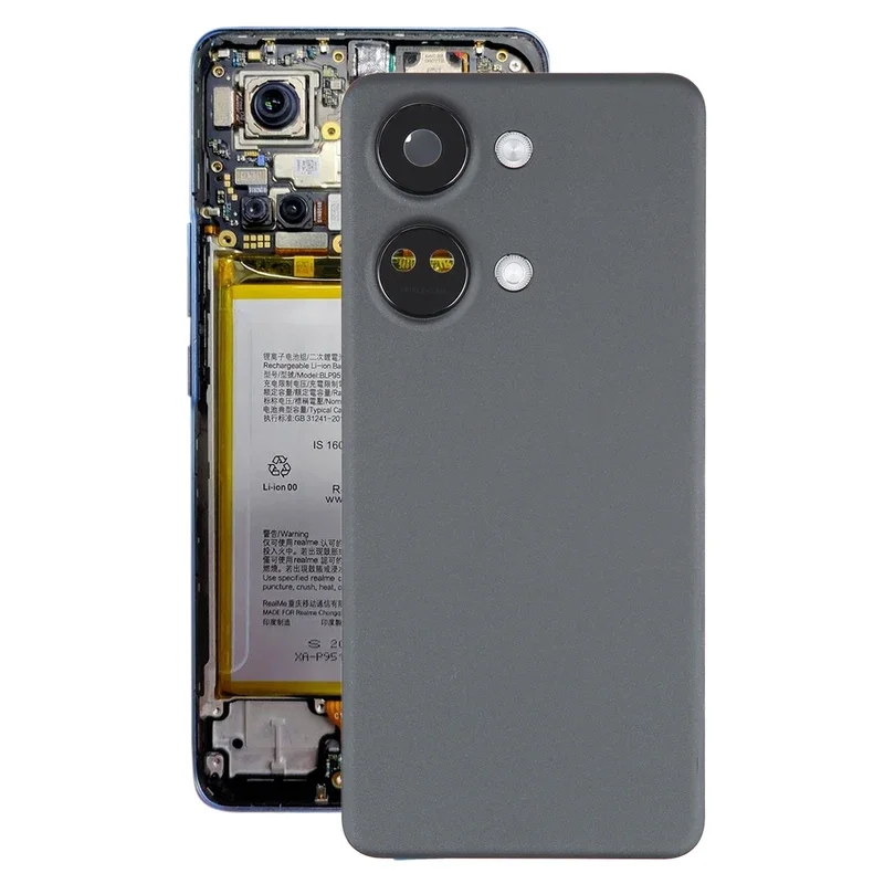 Battery Back Cover for OnePlus Ace 2V with Camera Lens Cover Phone Rear Housing Case Replacement