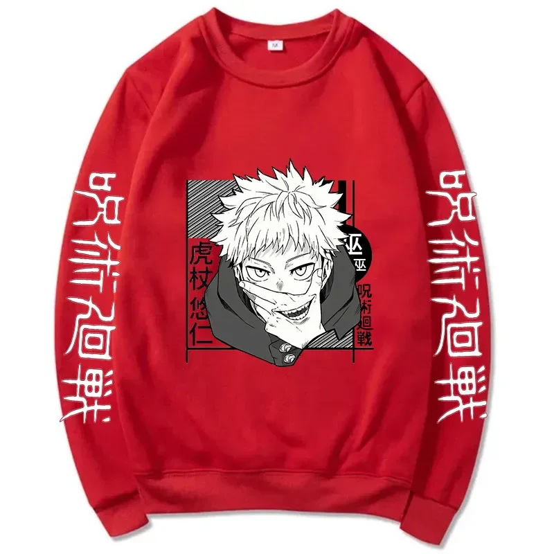 Jujutsu Kaisen Anime 2024 Men's Cartoon Satoru Gojo Printed Men/Women Pullovers Autumn Winter Casual Plus Size Sweatshirts