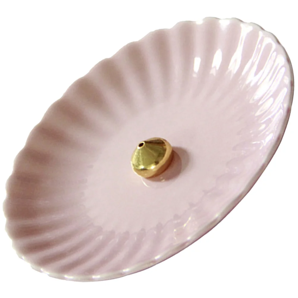 

Ceramic Incense Burner Holder Delicate Shaped Statue Design Air Freshener Home Office Bedroom Living Room Aroma Therapy