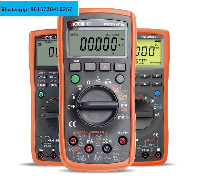 Victory VC77/78/79A+signal source generator current voltage thermocouple process calibrator multimeter