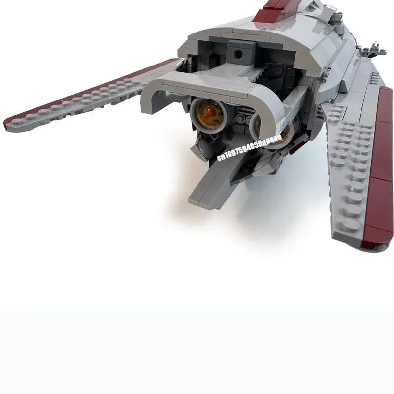 Nieuwe 1311 Stuks Beroemde Star Battle Movie Moc Polan 717 Transport Spacefighter Model Creatieve Ideeën Kind Speelgoed Geschenken Custom puzzel