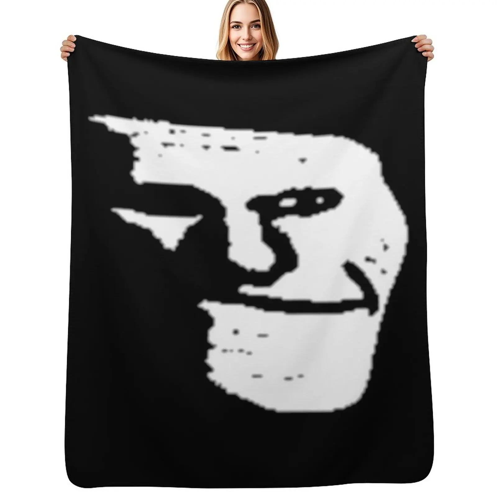 

Trollge Meme Throw Blanket Ultra Plush Cozy Blanket for Napping Sleeping
