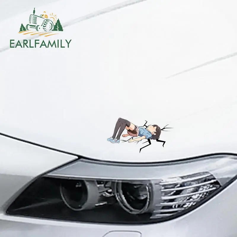 EARLFAMILY 13cm x 6.9cm for Anime Split Funny Car Stickers Vinyl Campervan Decal Waterproof Motorcycle Trunk Windows Sticker