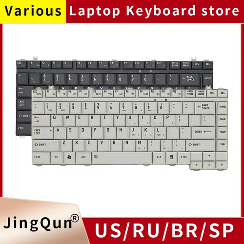Teclado para ordenador portátil estadounidense/inglés para Toshiba Satellite M200 L300 L531 M300 M310 L317 L200 A305 L510 M501 L450 L450D L455 L300D L305D