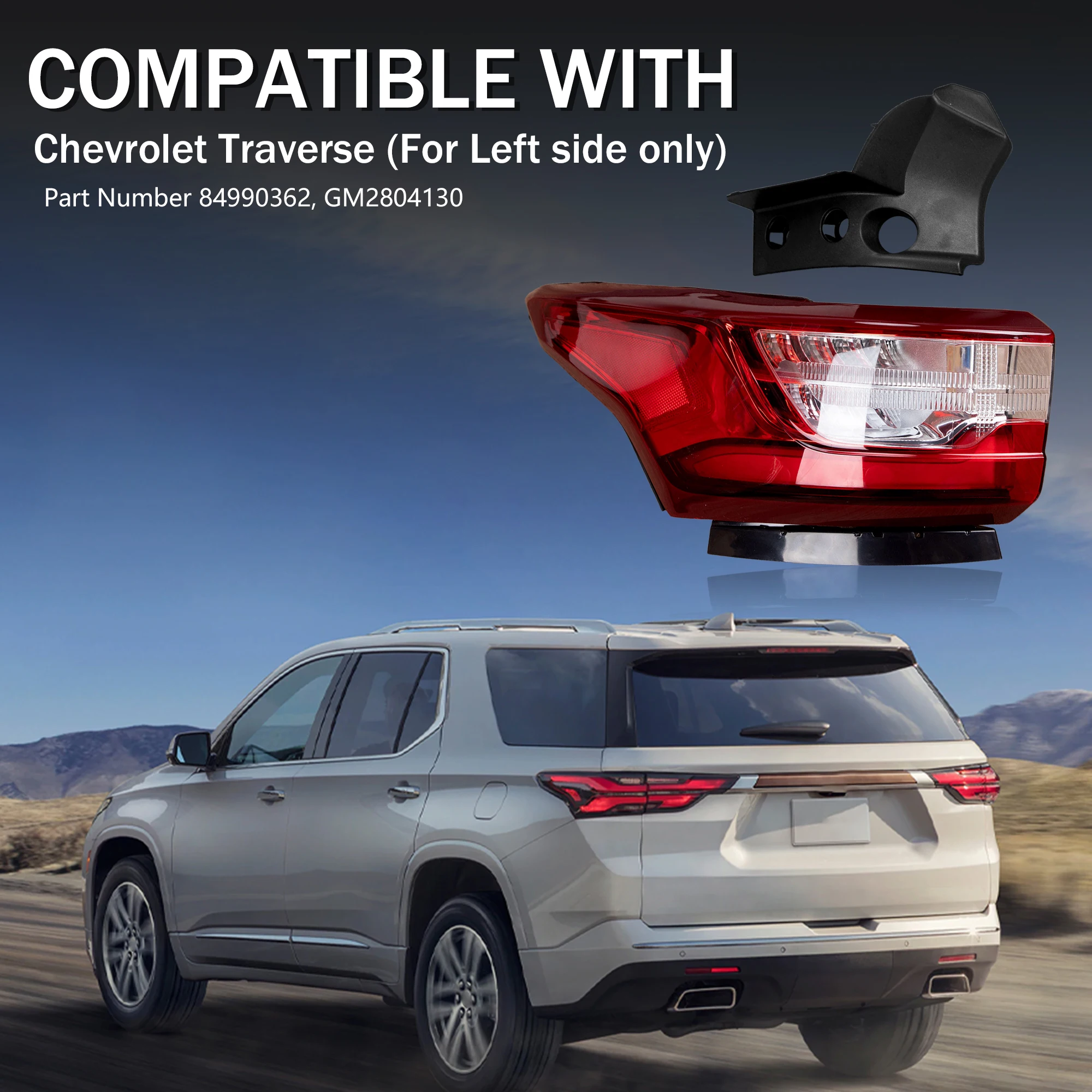 

TailLight Assembly For Chevrolet Traverse 2018 2019 2020 LED Rear Turn Signal Light Reversing Light Brake Lamp 84618032 84990362