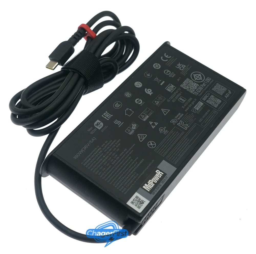 Original ADL180YGSHC3A ADL180YGSLC3A 36V 5A USB GaN Type-c 180W 5A11K67874 Power Supply AC Adapter For ThinkPad P16 gen 28V 5A
