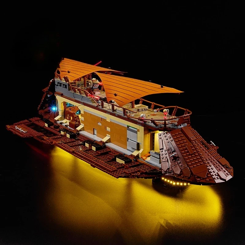 Nenhum modelo de conjunto de iluminação LED adequado para LEGO Jabba's Sail Barge 75397 (excluindo blocos de construção)