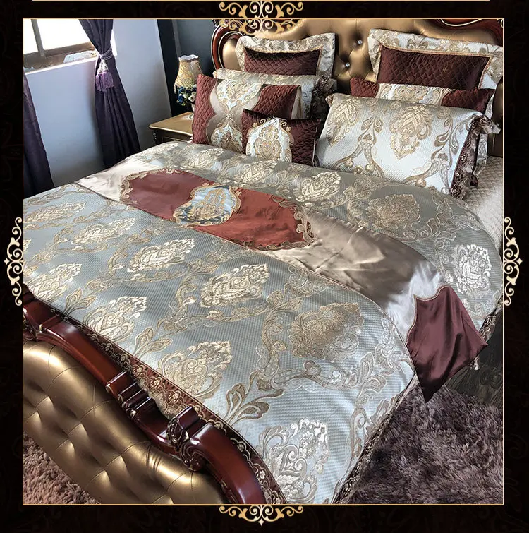 Luxury European-style Satin Bedding Set, High-end Pure Cotton 4/6/8/10-piece Set, Elegant & Opulent Hotel-like Collection