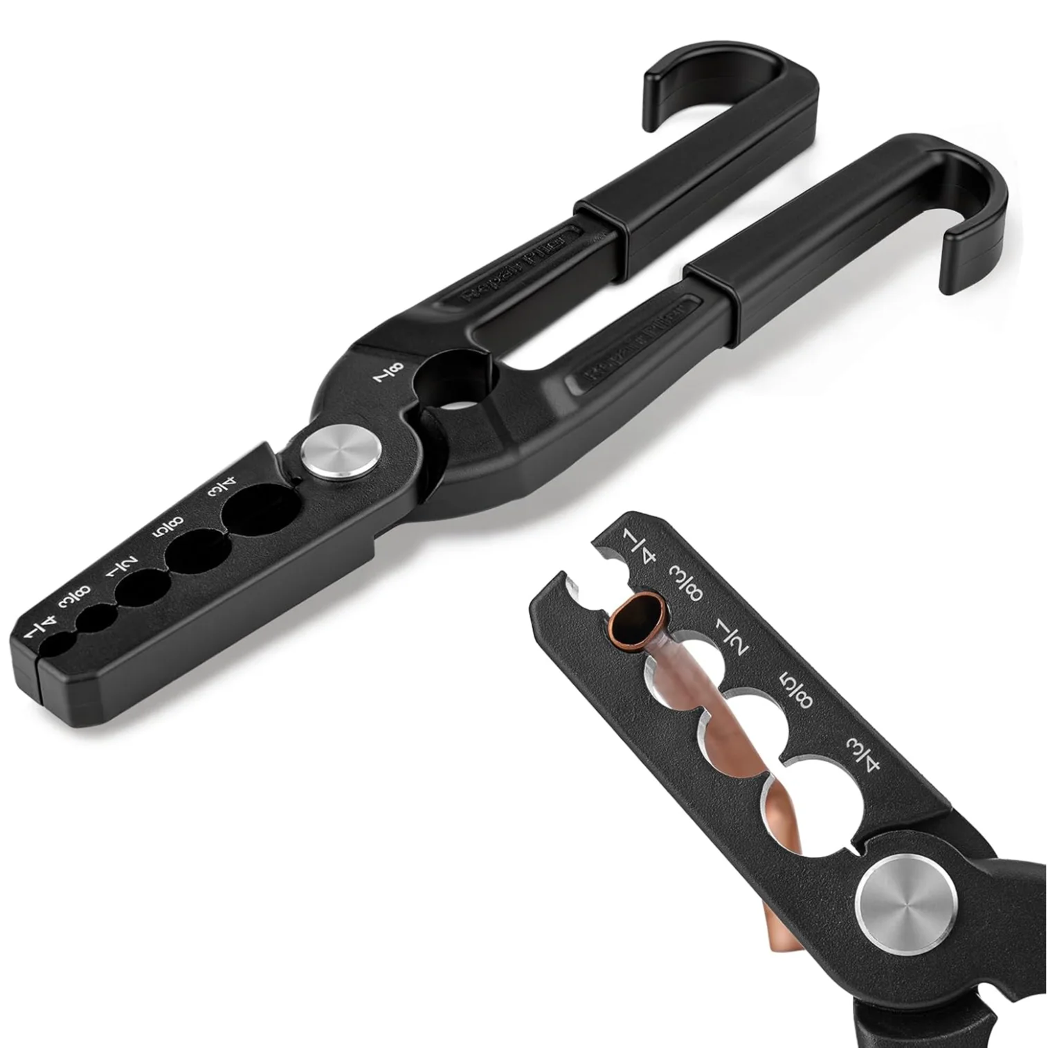 Copper Tube Rounder HVAC Copper Tubing Repair Tool 6 in 1  1/4