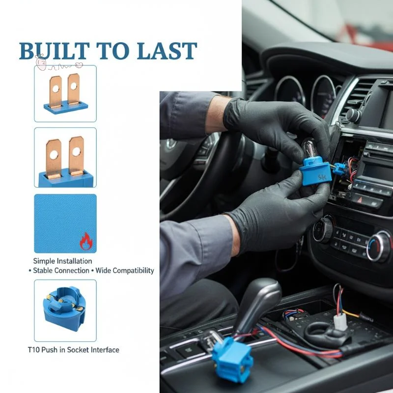 

[W] 1PCS T10 12V 5W Car Reading Light Bulb Socket Car Center Console Instrument Panel Light Socket For S40 S80 C30