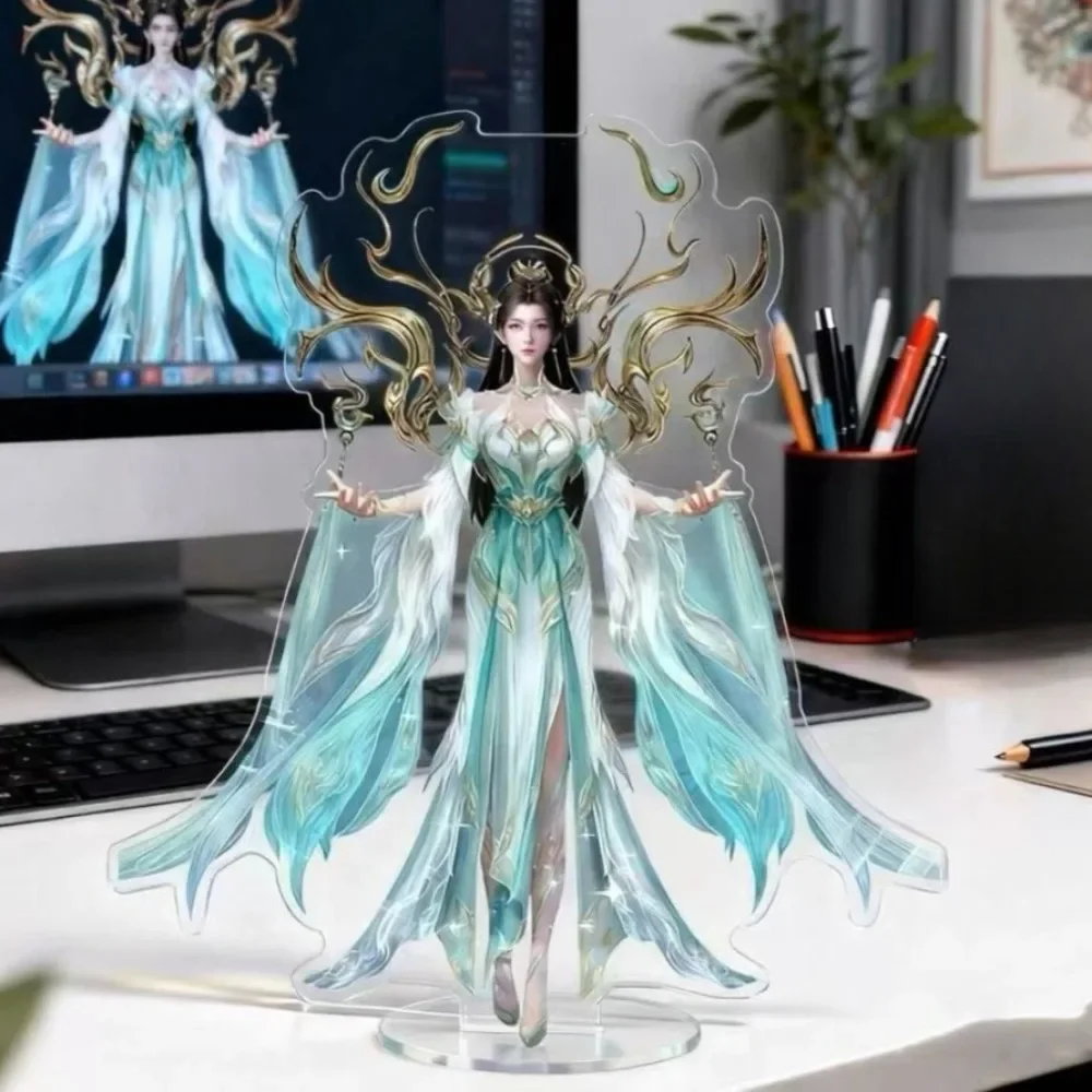 10cm Anime Dou Po Cang Qiong Acrylic Stand Model Action Figure Xiao Yan Mei Dusha High Beauty Standee Plaque Desktop Ornament