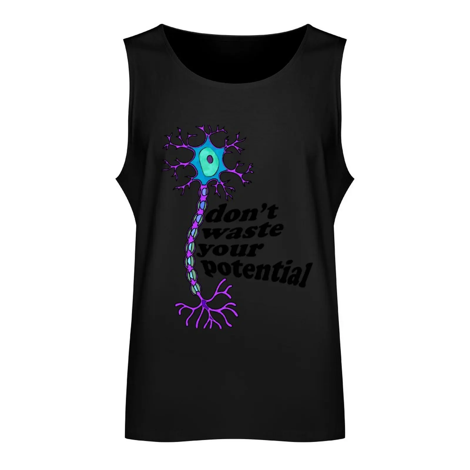 Neuron Motivation - dont waste your potential Tank Top sports clothes for men gym shirt men Men's tops