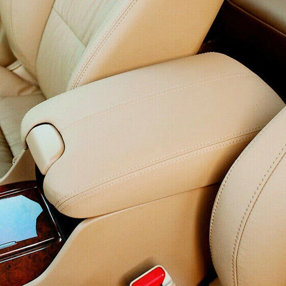 Car Center Console Armrest Cover For Honda For Accord  2008-2012 Leather Center Console Lid Armrest Cover Beige