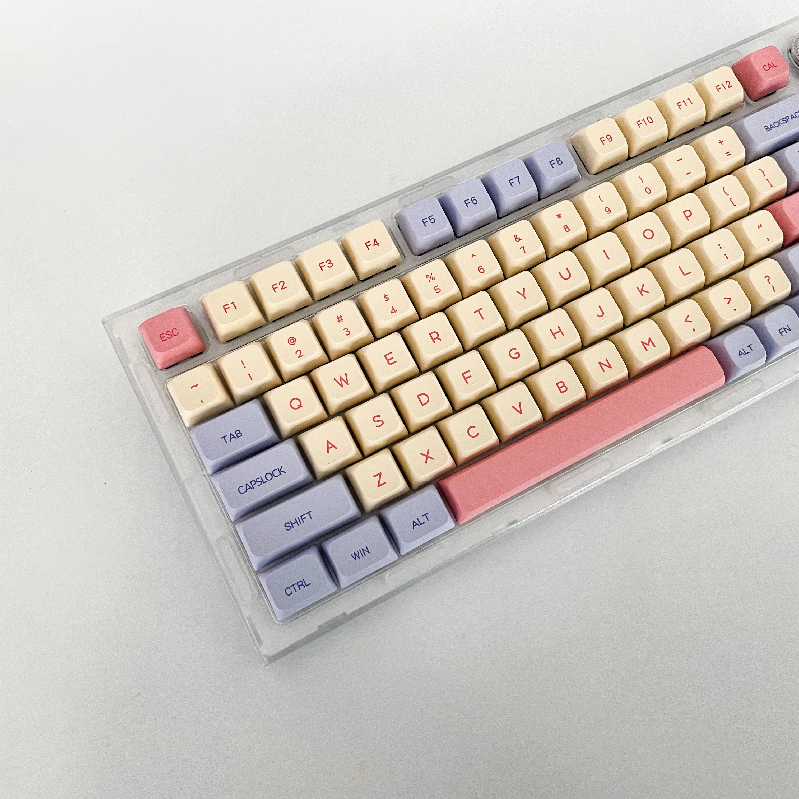 

132 key XDA keycaps marshmallow PBT Dye Sublimation Korean English Japanese Russian For MX Switch 61/64/68/87/96/104 Keyboard