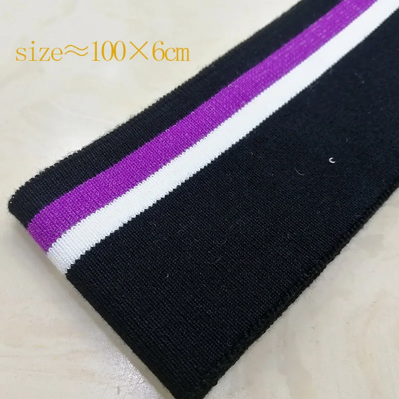 JIETAI-Black Stripe Rib Fabric, Mercerized Cotton, DIY Sewing, Telas Cloth Accessories, Collar Costura Tissues, Top Grade Soft