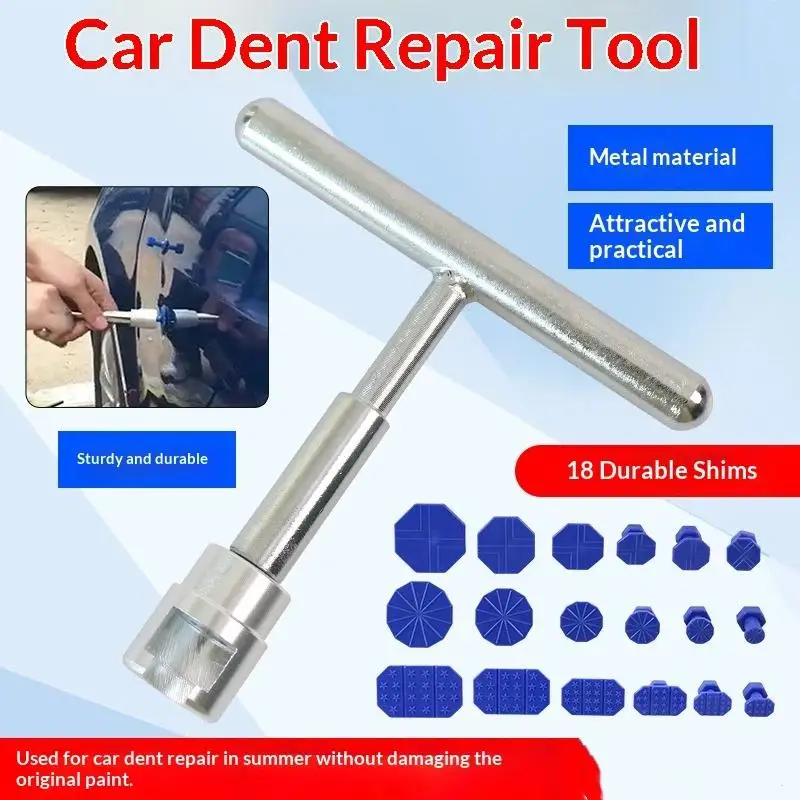 

Car Body Dent Repair Kit 12pcs Paintless Dent Puller Tools for Auto Sheet Metal Quick Fixes Ideal for DIY and Professionals