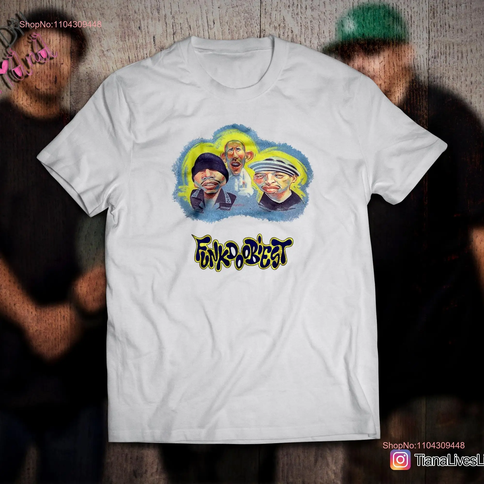 Funk Doobiest Crew Caricature T Shirt Wopbabalubop hip hop rap vintage design real west coast long or short sleeves