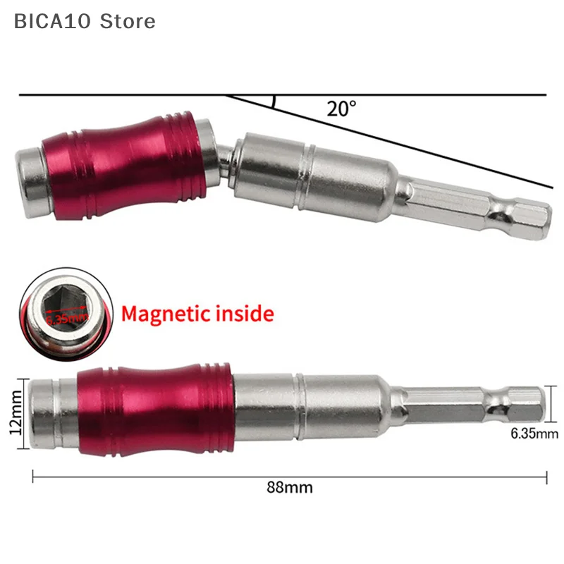 1/4 Inch Hex Magnetic Screw Drill Tip Quick Change Locking Bit Holder Drill Screw Tool Drive Guide Drill Bit Extension Rod