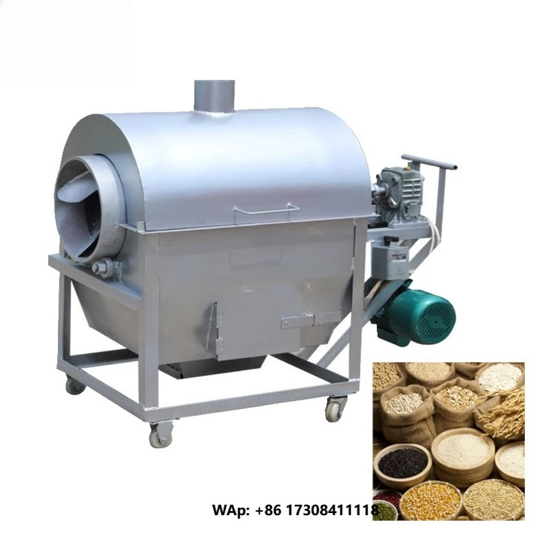 Máquina Comercial de Acero Inoxidable Económica para Tostar y Pelar Nueces: Cacahuates, Anacardos, Semillas de Girasol y Avellanas