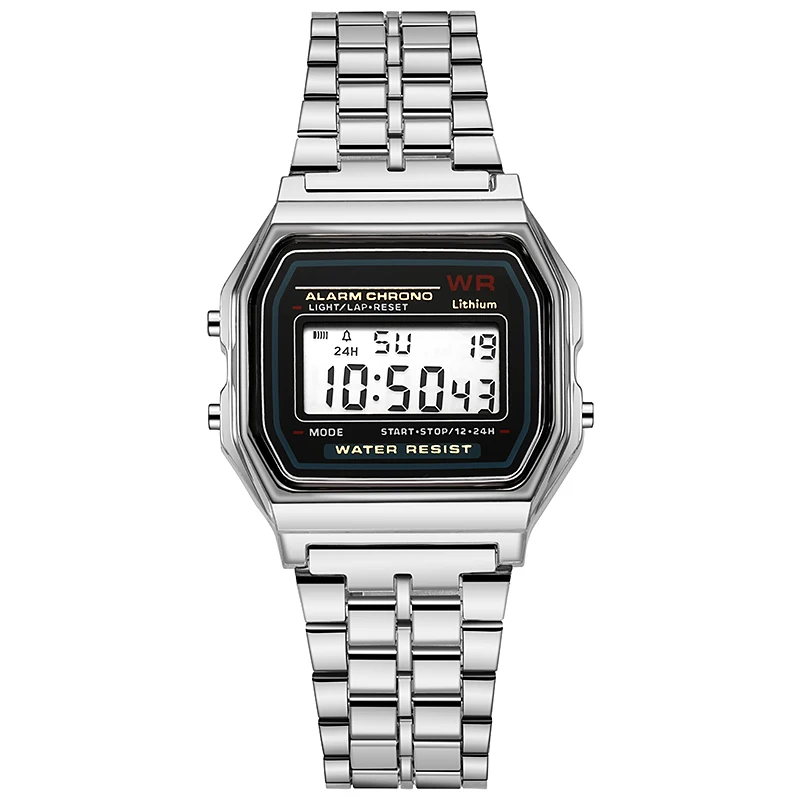 

Retro Hong Kong Style Square Electronic Watch for Men and Women, Ins Unique High-End Feel for Teenage Students in Junior and Sen