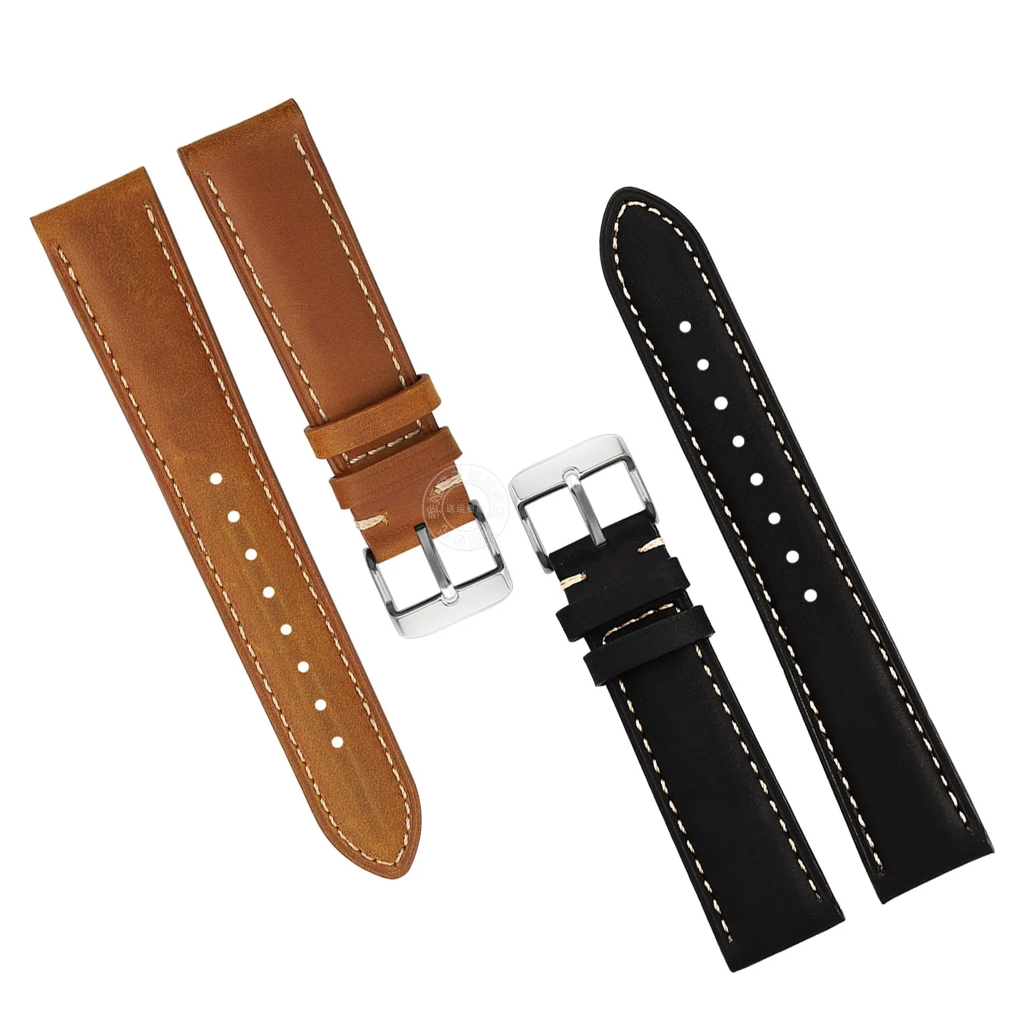 18 20 22 مللي متر الإفراج السريع جلد البقر حزام ل كاسيو لونجين تيسو سايكو المواطن ميدو هاميلتون سيكو الرجال النساء حزام ساعة جلد