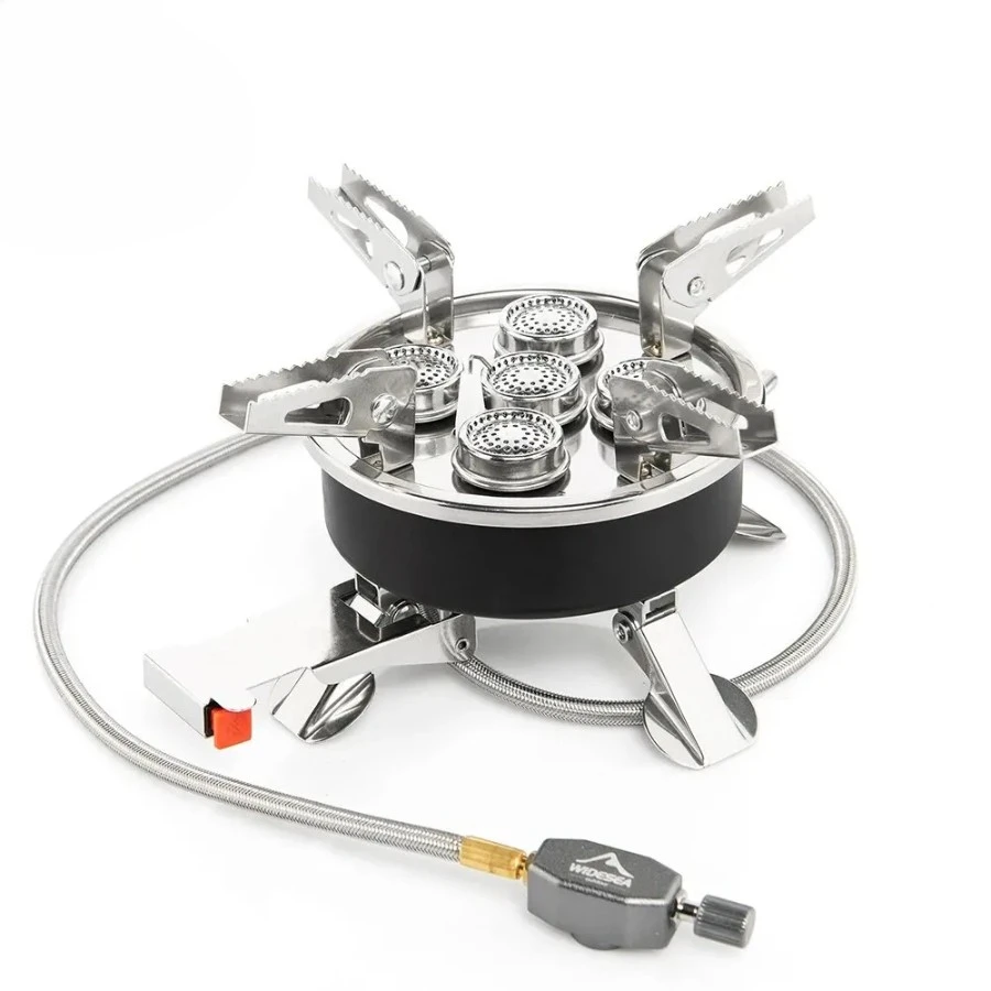 Camping cookware Tourist Burner 8800W Gas Stove Cookware Portable Furnace Picnic Barbecue Tourism Supplies Outdoor Recreation