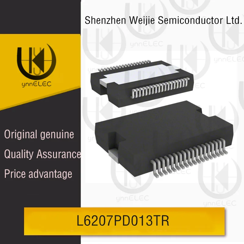 

Original L6207PD013TR STMicro 3A DMOS Full Bridge Driver 8V-52V PowerSO-20​​