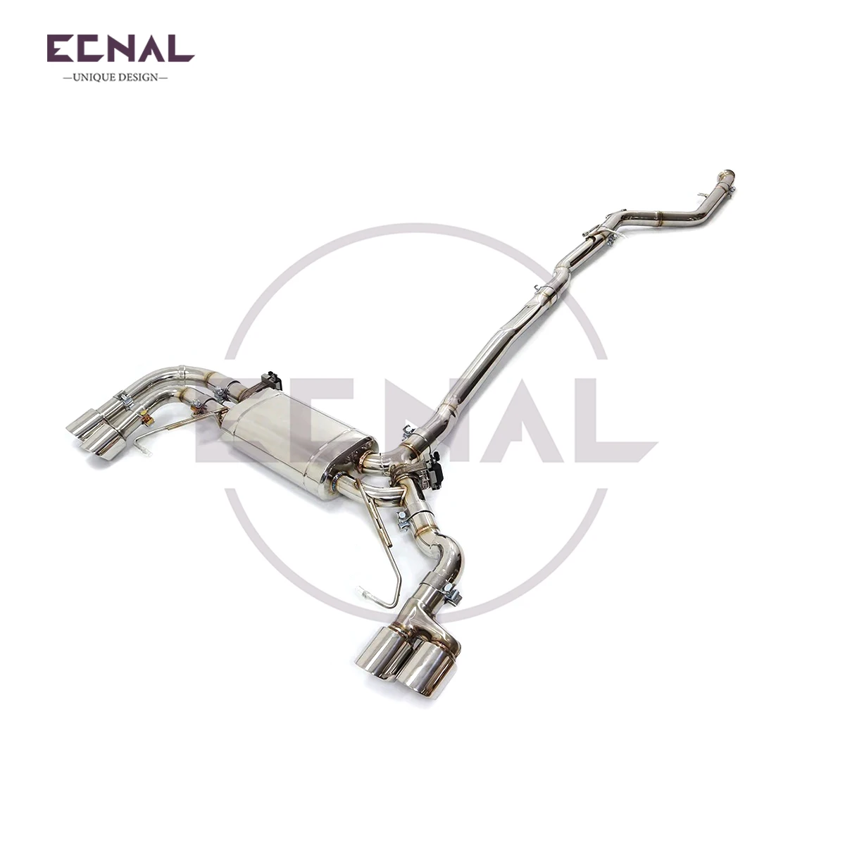 

Выхлопная система Ecnal Catback с клапаном для BMW G01 G02 X3 X4 B48 2.0T, спортивная выхлопная труба из SS304 с глушителем и клапаном
