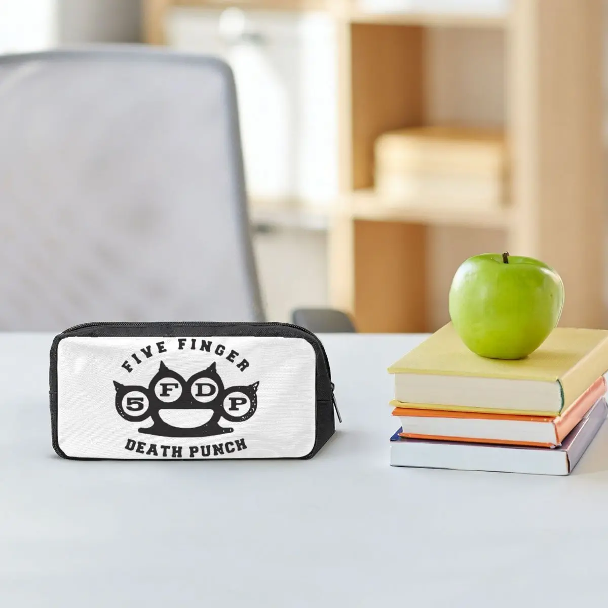 Five Finger Death Punch Pencil Cases for Students School Pen Box Pencil Bag Large Capacity Pencil Pouch Pen Holder